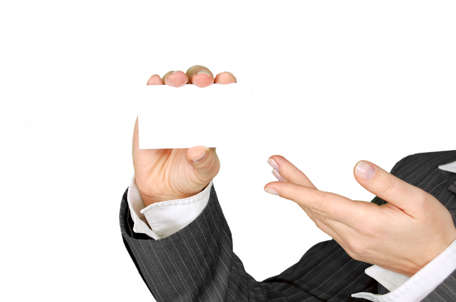 single sided business card mockup